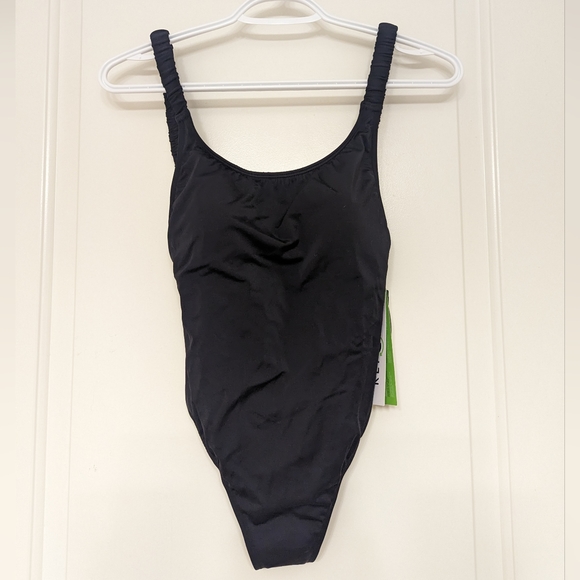 Black one-piece swimsuit - Picture 1 of 4